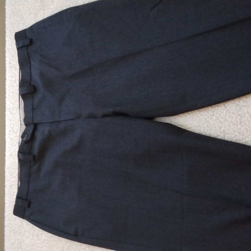 Lauren Ralph Lauren Gray Flannel Wool Pants 39* - 27.75 - Picture 6 of 13